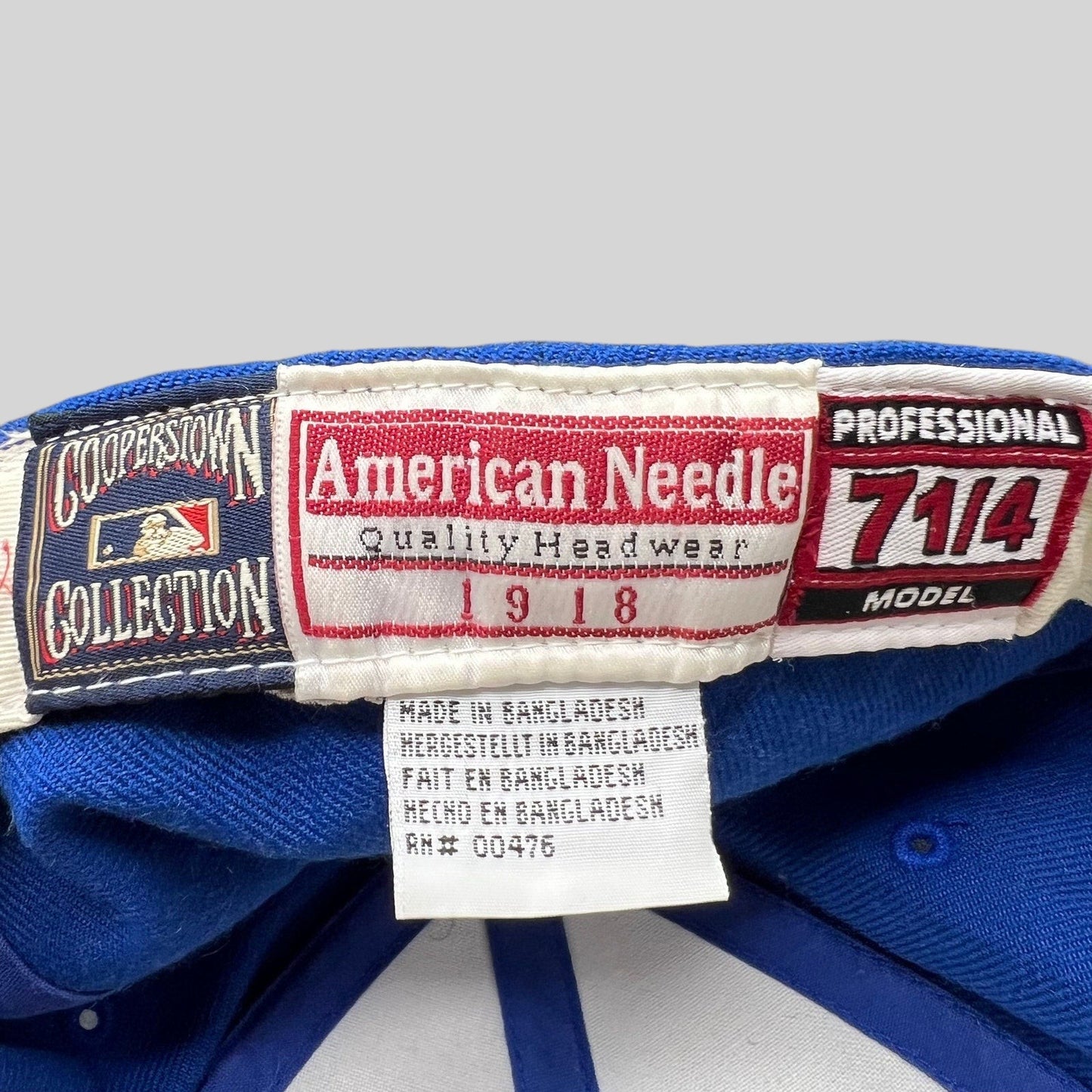 Raree Finds vintage American Needle Cooperstown Collection Brooklyn Dodgers hat interior size 7 1/4 label