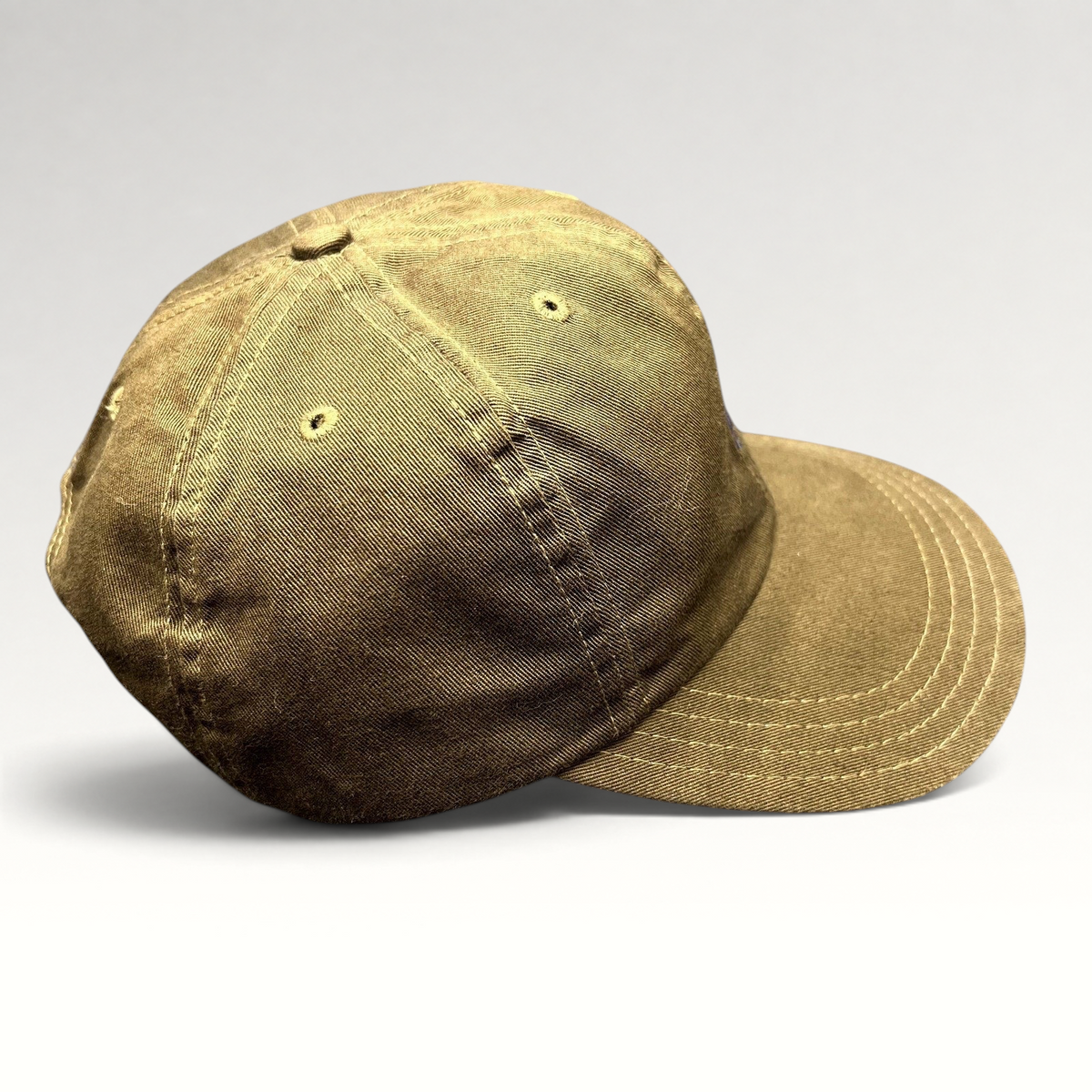 Raree Finds brown Polo Ralph Lauren cotton strapback cap with classic low-profile design and stitched brim detail