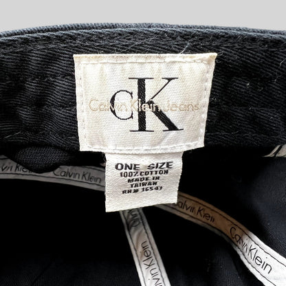Raree Finds vintage Calvin Klein Jeans hat interior label with branded taping and cotton fabric details