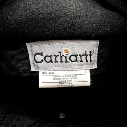 Raree Finds Carhartt black duck canvas workwear cap interior brand label and care tag