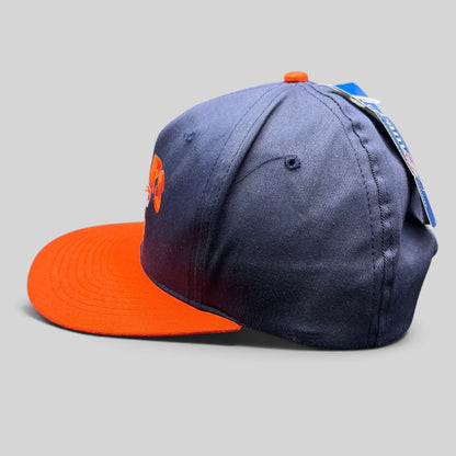 Raree Finds vintage 1990s Chicago Bears navy and orange snapback hat with structured crown and orange brim