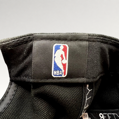 Raree Finds Chicago Bulls New Era 9FIFTY snapback interior showing the official NBA logo patch and branding