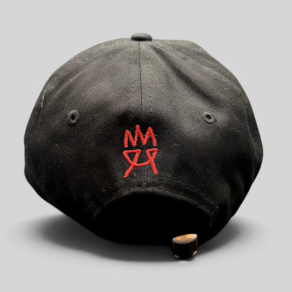 Raree Finds City On Fire cast and crew New Era 9TWENTY black hat with red embroidered logo on the back