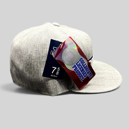 Raree Finds heather gray wool blend Creighton Bluejays fitted cap with collegiate embroidery and original tags