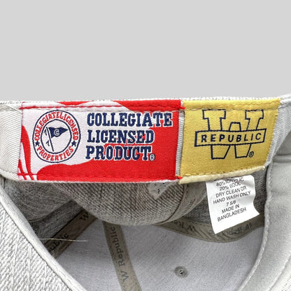 Raree Finds W Republic Creighton Bluejays fitted hat interior label showing collegiate licensed product branding