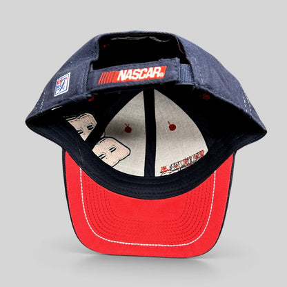 Raree Finds navy blue Dale Earnhardt Jr. #88 National Guard NASCAR hat with red brim and adjustable strapback closure