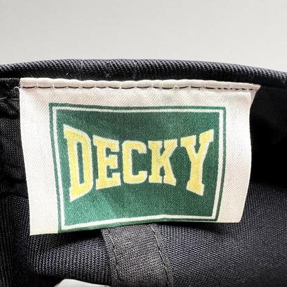Raree Finds vintage 1997 Holyfield Tyson II boxing snapback hat Decky brand label detail