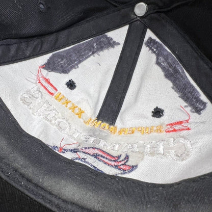 Raree Finds vintage 1998 Denver Broncos Super Bowl XXXII Champions hat interior embroidery detail
