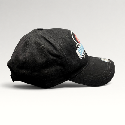 Raree Finds vintage 2002 Detroit Red Wings Stanley Cup Champions black strapback hat with brim embroidery
