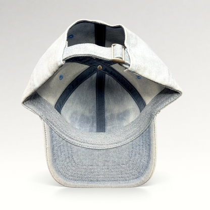 Raree Finds Disney Freakier Friday promotional light blue washed cotton strapback hat with metal slider closure