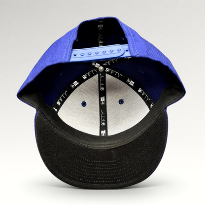 Raree Finds Los Angeles Dodgers 9FIFTY snapback hat interior showing adjustable strap and branded inner taping