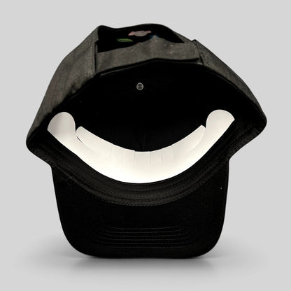 Raree Finds black Disney Pixar Elemental movie promotional strapback hat with curved brim and interior support insert