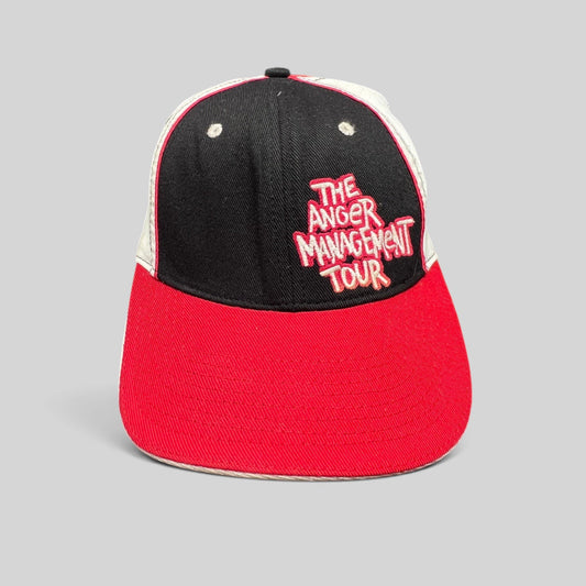 Raree Finds vintage 2000s Eminem Anger Management Tour hat in black, red, and gray with embroidered front logo