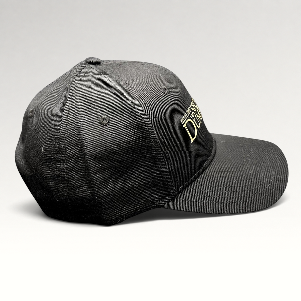 Raree Finds black snapback hat with gold embroidered Fantastic Beasts The Secrets of Dumbledore movie title