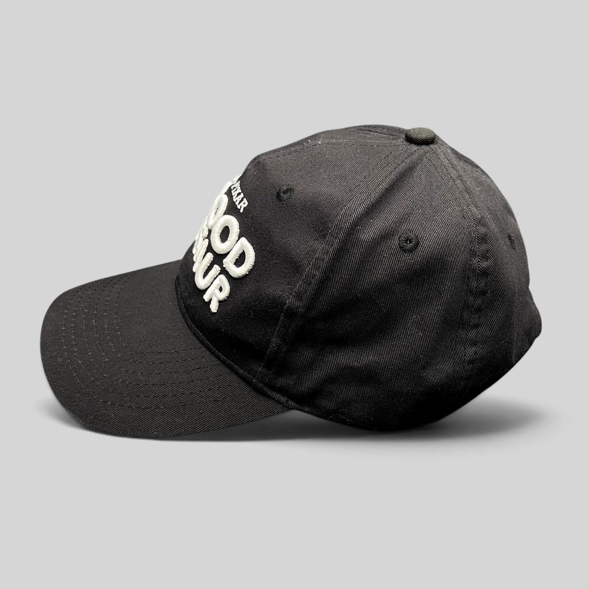 Raree Finds black Disney Pixar The Good Dinosaur promotional strapback hat with white embroidered front logo