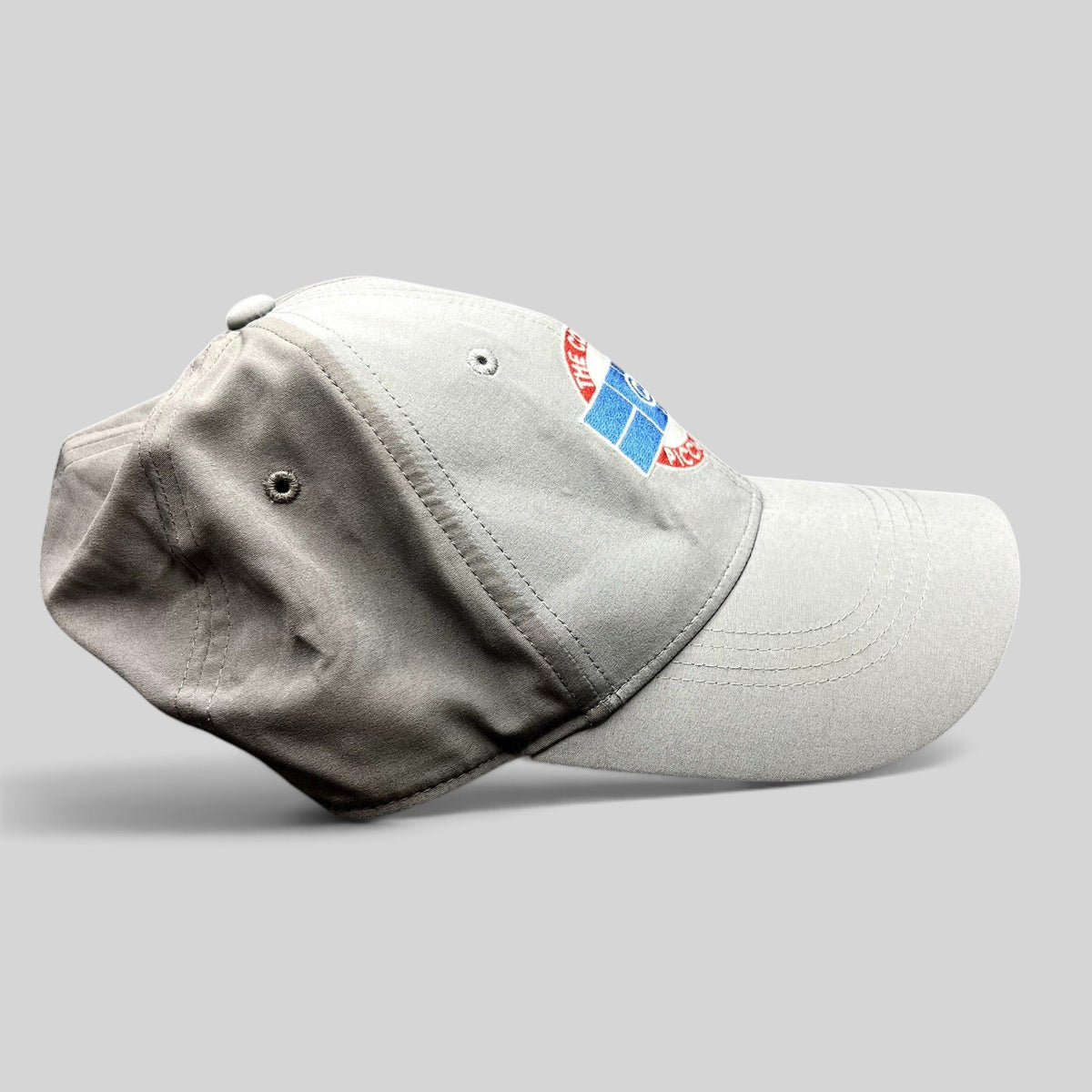Raree Finds gray Nike Dri-FIT Legacy91 strapback hat with The Courts @ Piccadilly embroidered tennis club logo
