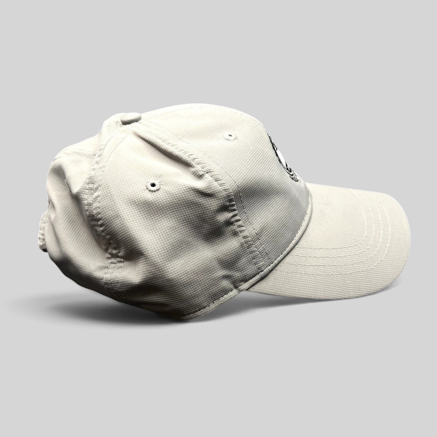 Raree Finds gray performance fabric golf cap with Pebble Beach Golf Links 1919 embroidery and adjustable strapback