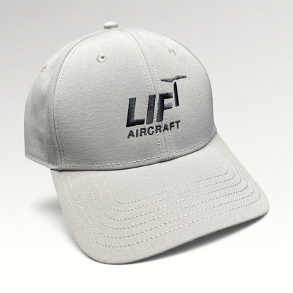 Raree Finds gray The North Face strapback hat with black Lift Aircraft embroidery on the front six-panel crown