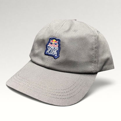 Raree Finds grey cotton twill snapback hat featuring a Red Bull Lords of the Floor embroidered event patch.