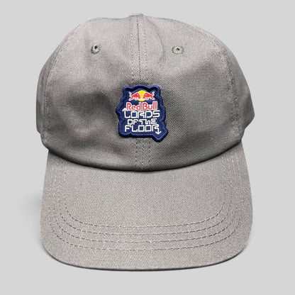 Raree Finds grey cotton twill snapback hat featuring a Red Bull Lords of the Floor embroidered event patch