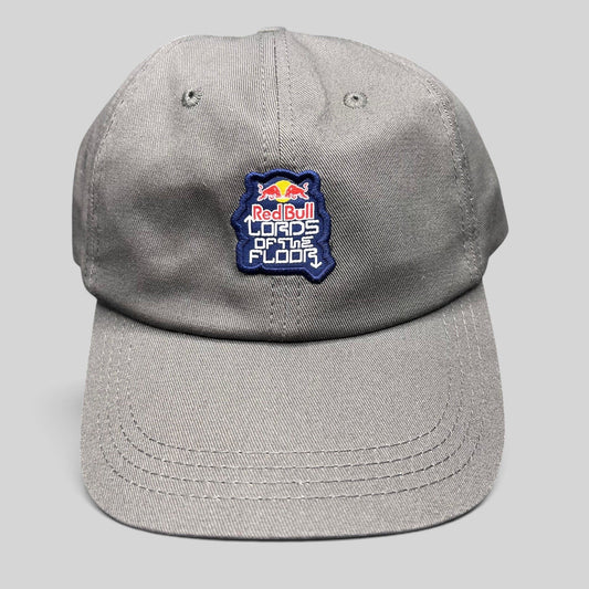 Raree Finds grey cotton twill snapback hat featuring a Red Bull Lords of the Floor embroidered event patch