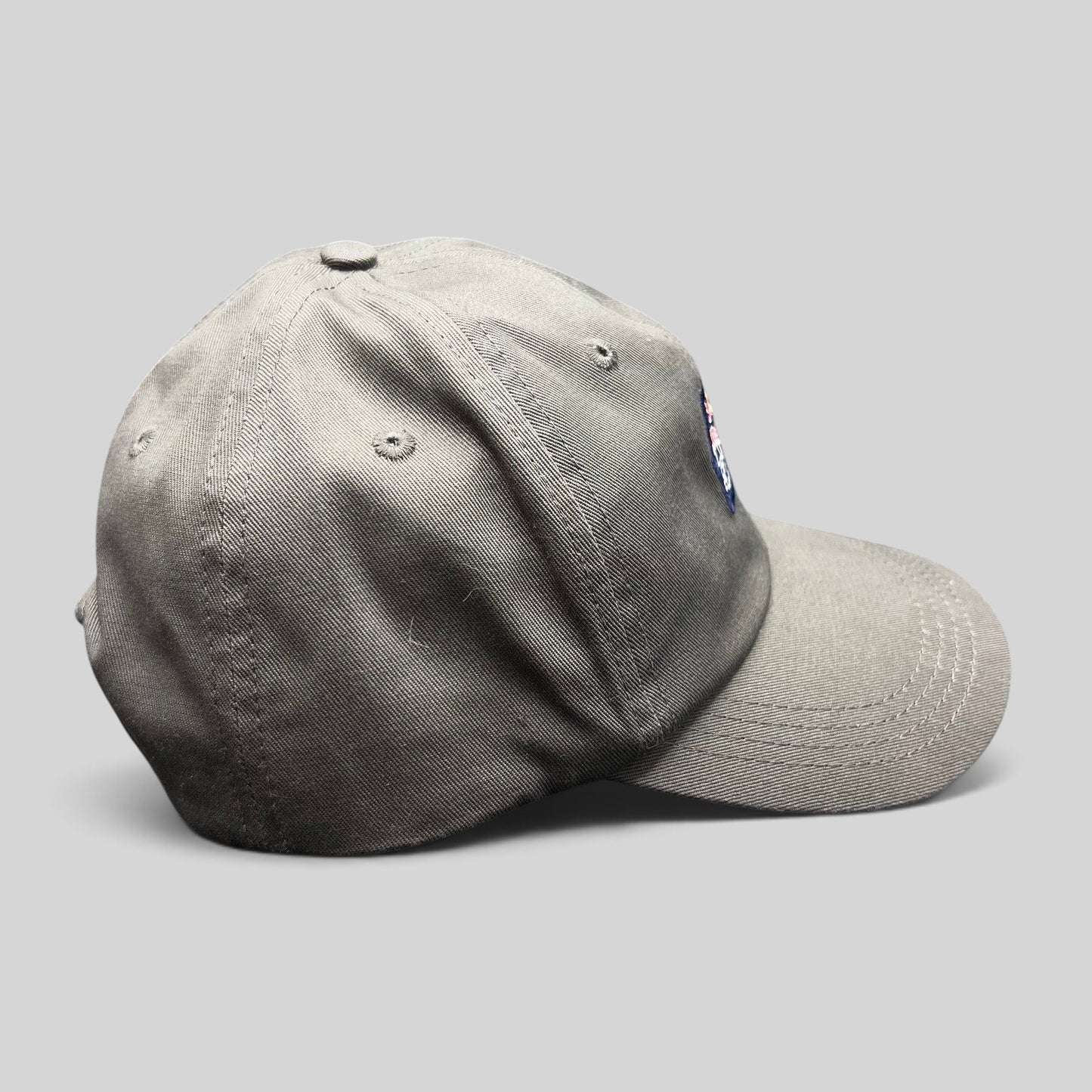 Raree Finds grey cotton twill snapback hat featuring a Red Bull Lords of the Floor embroidered event patch