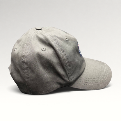 Raree Finds grey cotton twill snapback hat featuring a Red Bull Lords of the Floor embroidered event patch