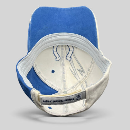 Raree Finds vintage Reebok Indianapolis Colts NFL strapback hat in royal blue and white cotton twill