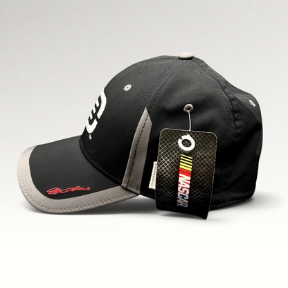 Raree Finds Jeff Gordon Hendrick Motorsports black and gray A-Flex stretch hat with embroidered NASCAR logo