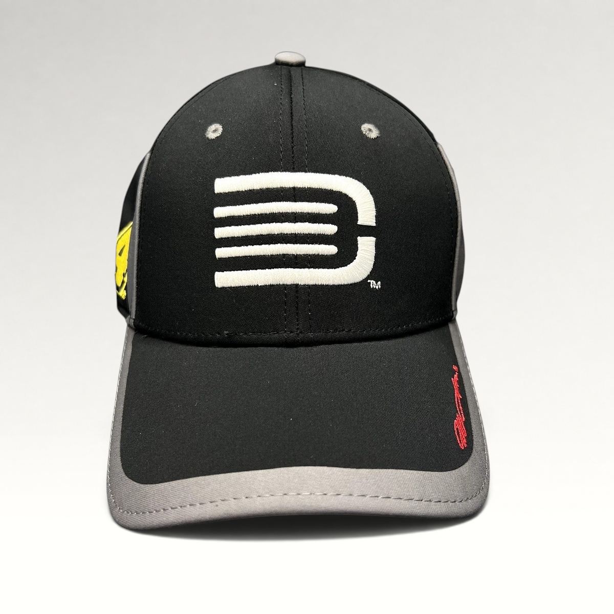 Raree Finds Jeff Gordon Hendrick Motorsports black and gray A-Flex stretch hat with white stylized G logo