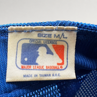 Raree Finds vintage Kansas City Royals hat interior tag showing MLB official licensee branding and made in Taiwan text