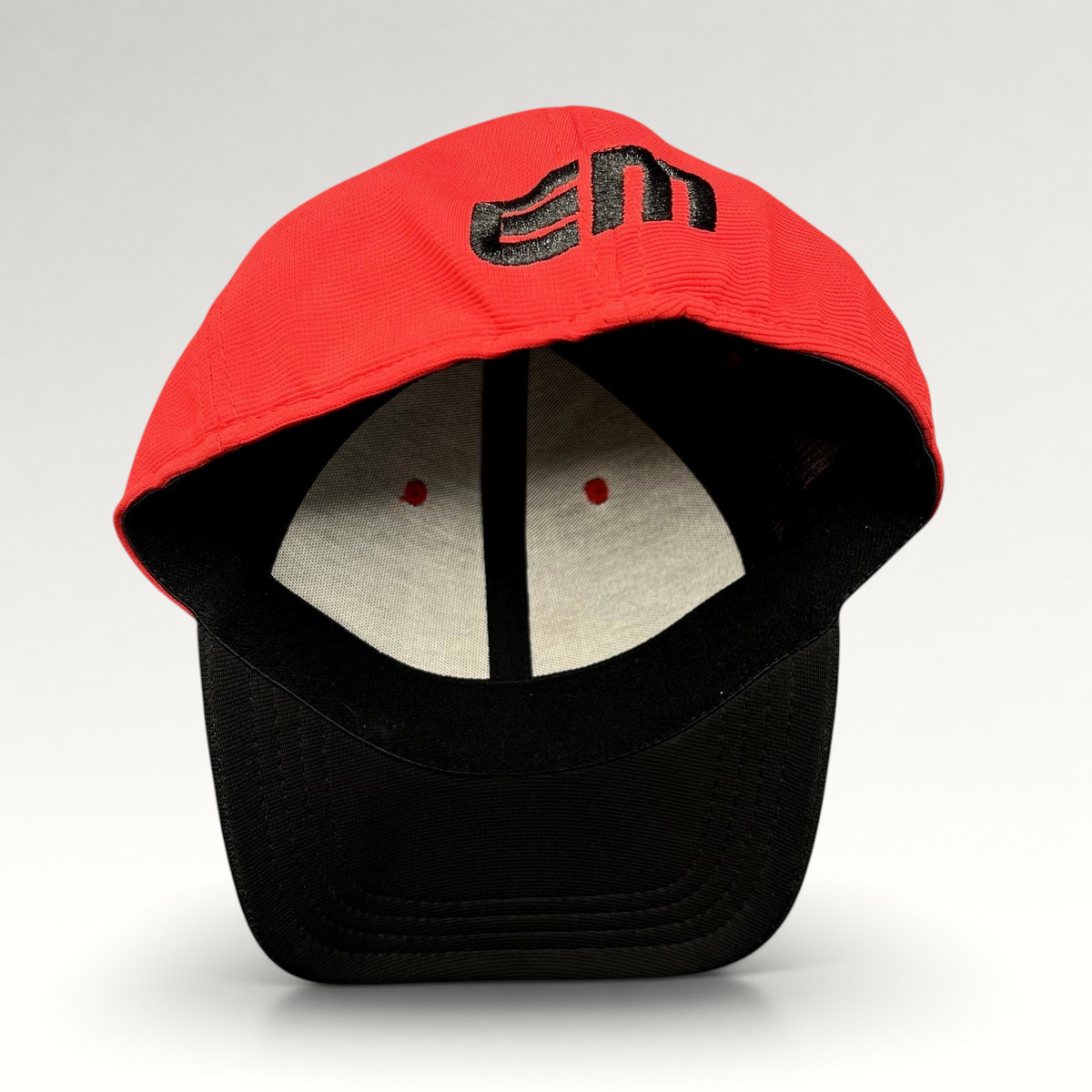 Raree Finds Los Angeles Lashings cricket team fitted cap with red crown, black visor, and embroidered team logo