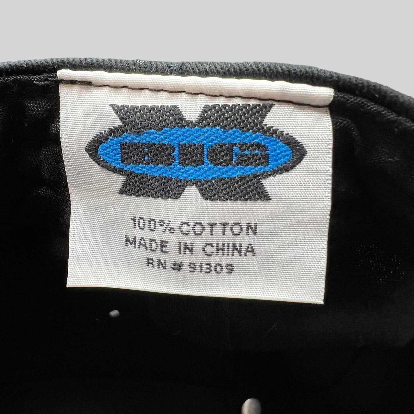 Raree Finds vintage MacGyver hat interior label showing 100 percent cotton material and brand logo