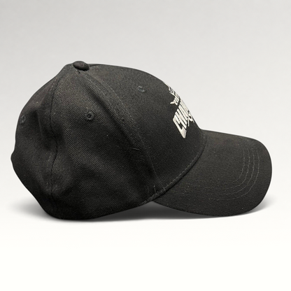 Raree Finds black Marvel Contest of Champions snapback hat with white embroidered logo and neon green undervisor.
