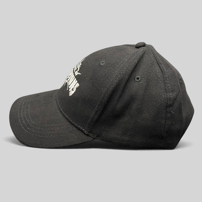 Raree Finds black Marvel Contest of Champions gaming snapback hat with white embroidered logo and green undervisor