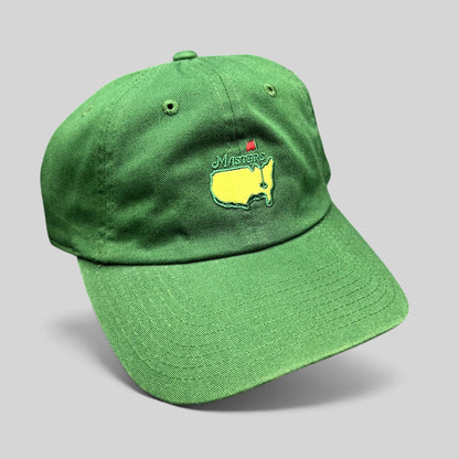 Raree Finds green cotton Masters Tournament strapback hat with embroidered Augusta National logo