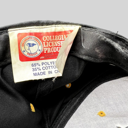 Raree Finds vintage University of Missouri Mizzou snapback hat interior tag showing collegiate licensing details