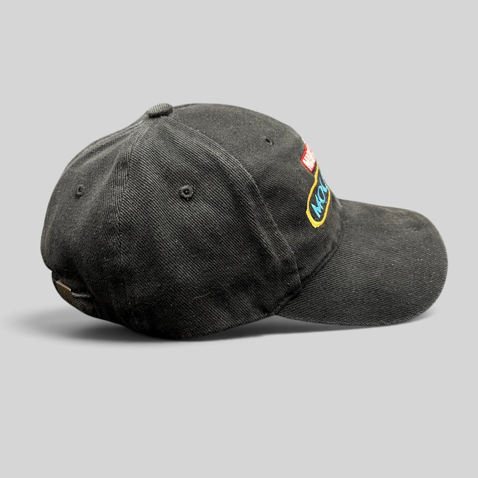 Raree Finds black cotton Moon Knight cast and crew strapback hat with embroidered Marvel Studios logo