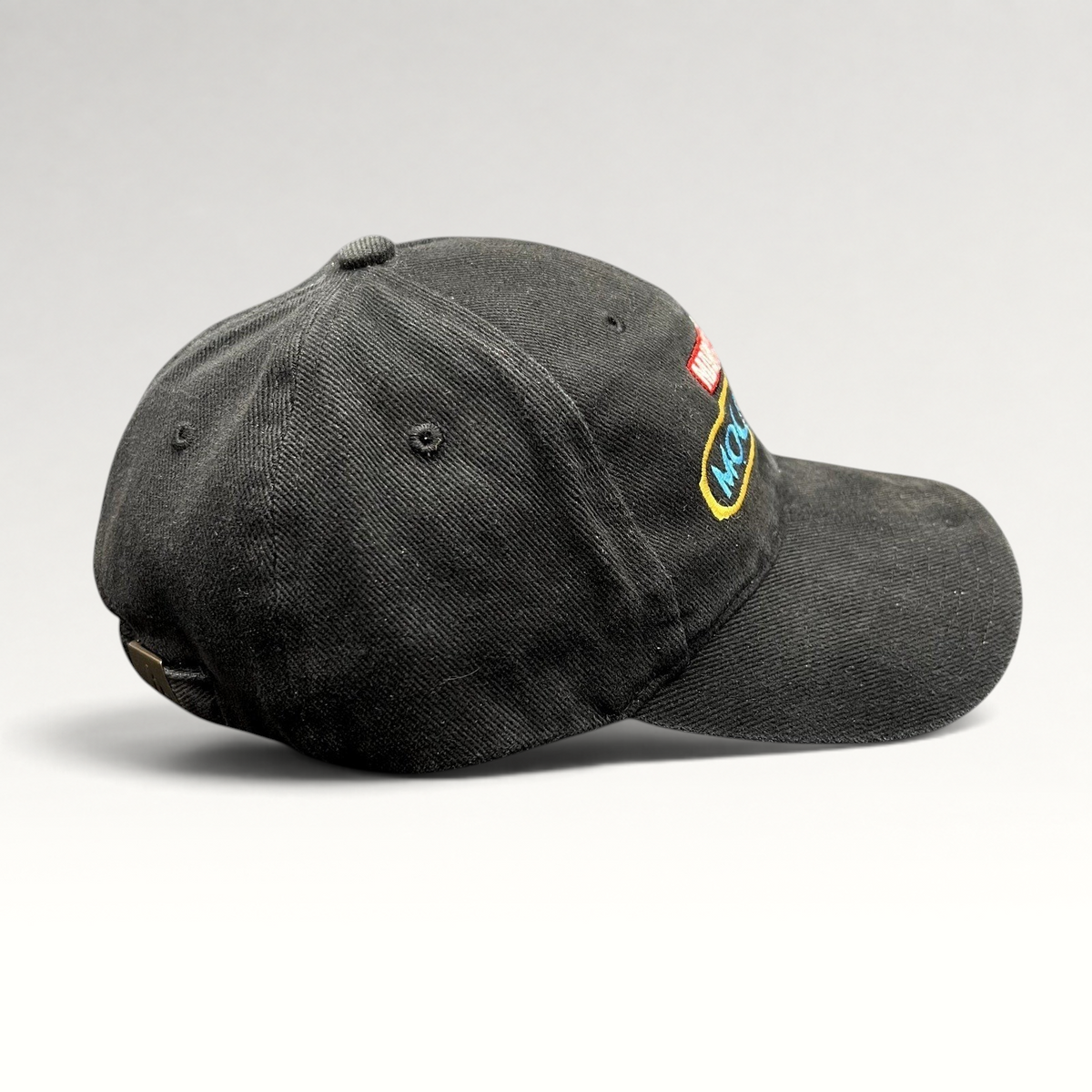 Raree Finds black cotton Marvel Studios Moon Knight cast and crew strapback hat with embroidered logos