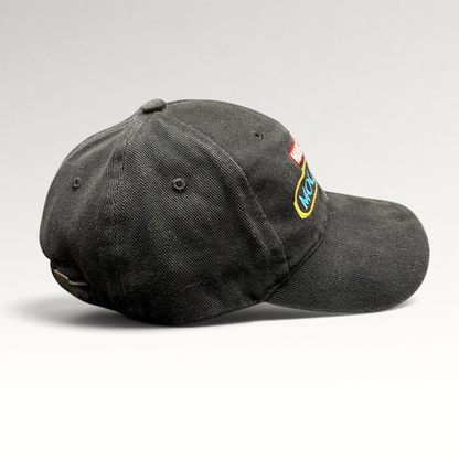 Raree Finds black cotton Marvel Studios Moon Knight cast and crew strapback hat with embroidered logos
