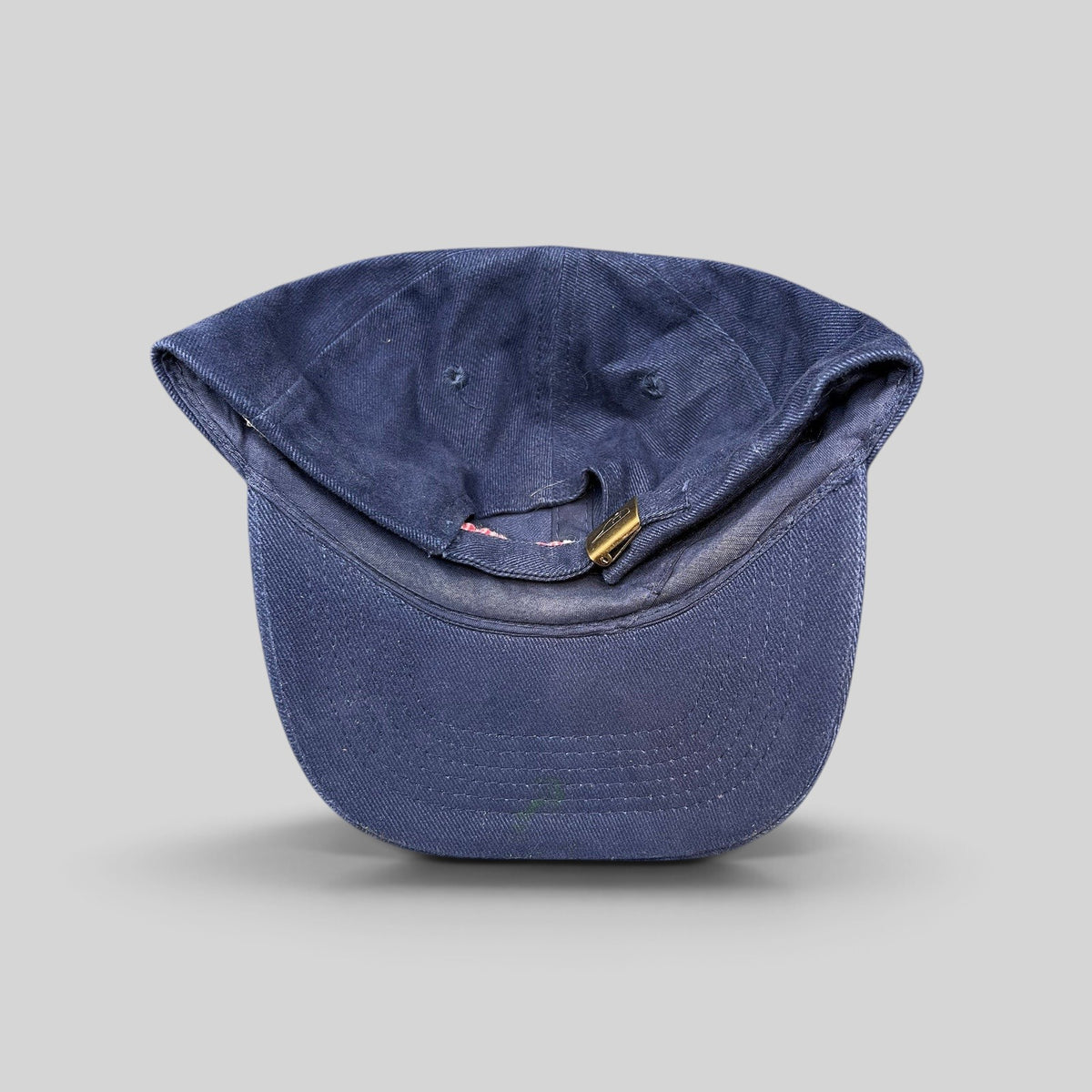Raree Finds vintage navy blue cotton Bruce Almighty movie promo dad cap with adjustable brass clasp strapback