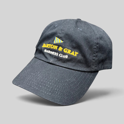 Raree Finds navy blue cotton Barton & Gray Mariners Club unstructured baseball cap with embroidered logo