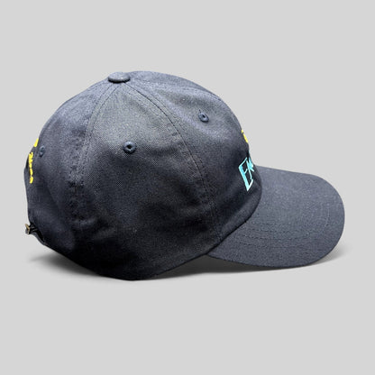 Raree Finds navy blue Disney Encanto Live Tour 2022 cotton dad hat with teal and gold embroidered logo