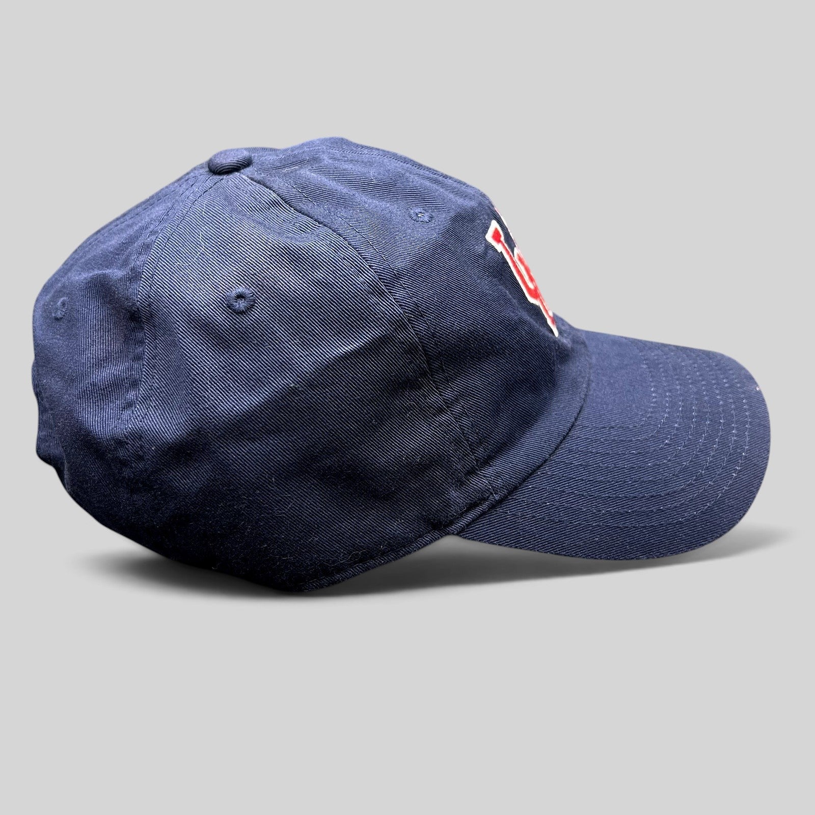 Raree Finds navy blue Nike Heritage86 University of Mobile strapback hat with red and white embroidered UM logo