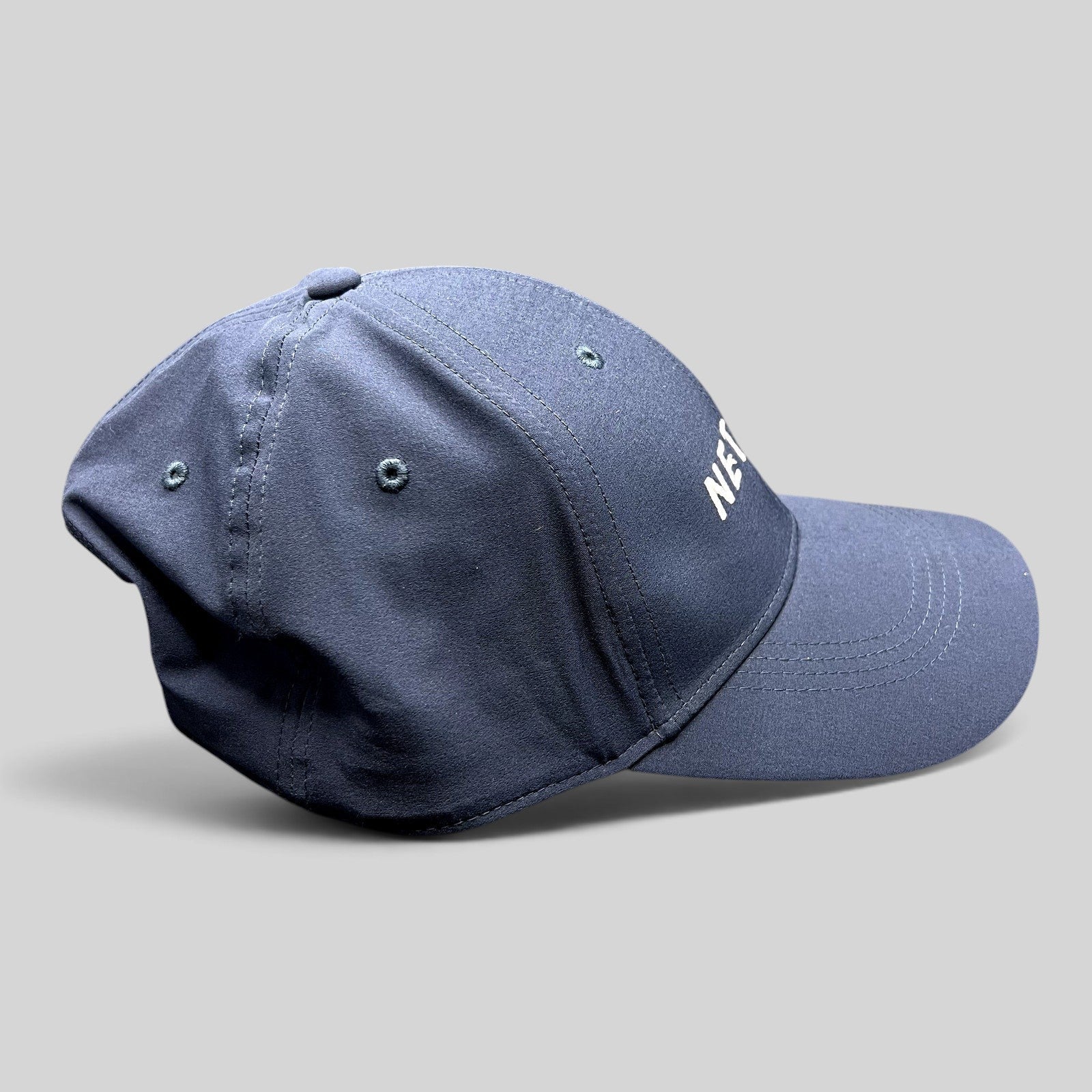 Raree Finds navy blue Nike Legacy91 Dri-FIT cap with NetJets logo embroidery and adjustable strapback closure.