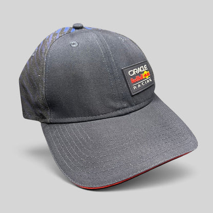 Raree Finds navy New Era 9FORTY Oracle Red Bull Racing F1 snapback cap with rubberized logo and red brim trim