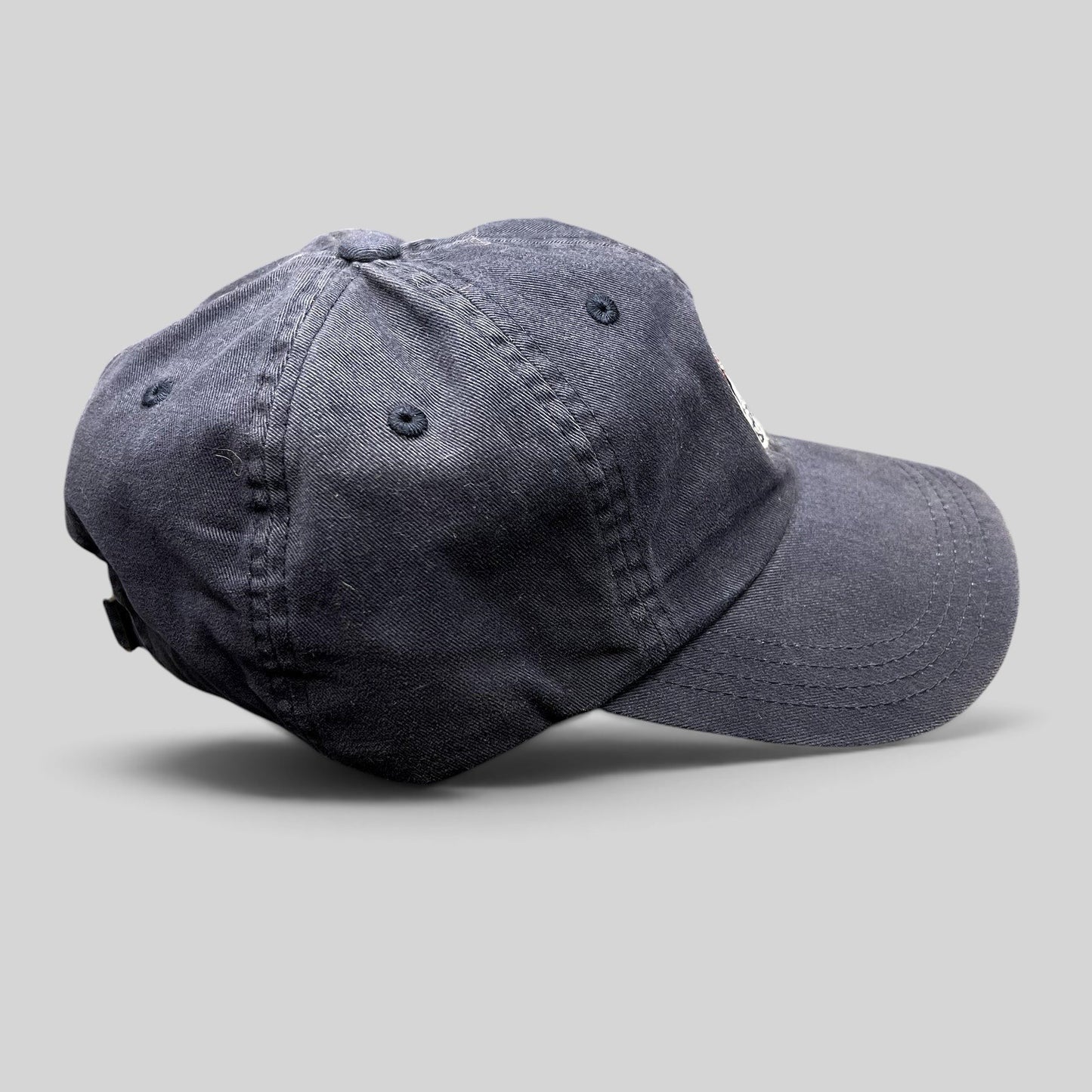 Raree Finds navy blue 2012 Rolex Newport Bermuda Race Week sailing cap with embroidered crest and green undervisor