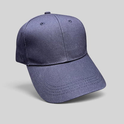 Raree Finds navy blue Readyverse Studios strapback dad cap with adjustable metal buckle and six-panel construction