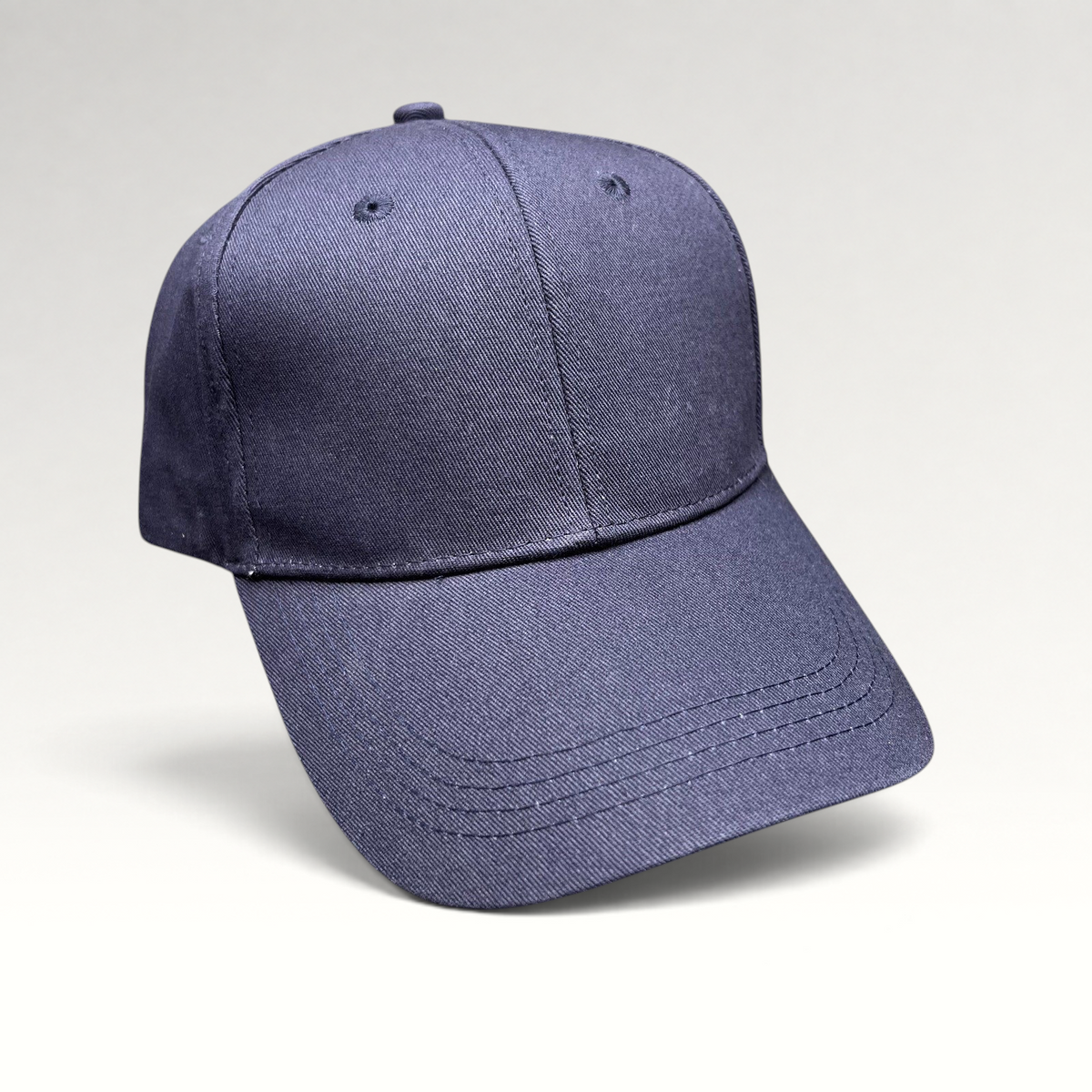 Raree Finds navy blue Readyverse Studios strapback dad cap with minimalist six-panel design and adjustable buckle.