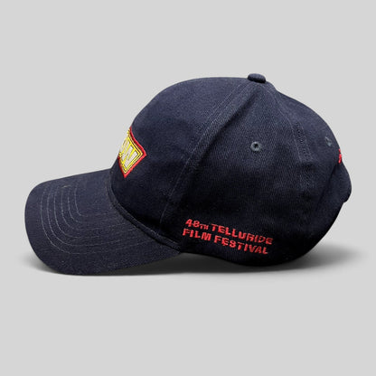 Raree Finds navy blue Telluride Film Festival staff hat with embroidered SHOW logo and side festival branding